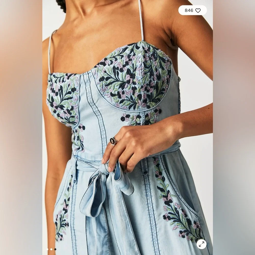 FP Brigitte Embroidered Jumpsuit - Picture 2 of 3